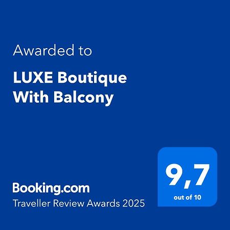 Luxe Boutique With Balcony Apartment Tesalonika Bagian luar foto